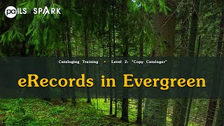 SPARK Cataloging Training- Level 2- Copy Cataloger- Chapter 7 eRecords in Evergreen screenshot 5