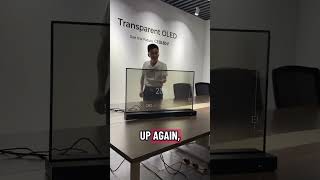 Transparent OLED Monitor Demo | Sci-Fi Technology Real Hai!