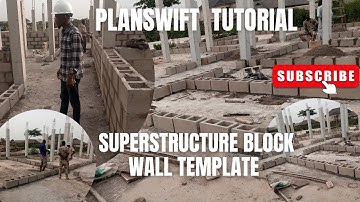 PLANSWIFT TEMPLATE: HOW TO CUSTOMISE TEMPLATE FOR BLOCK WALL  AND DEDUCT OPENINGS