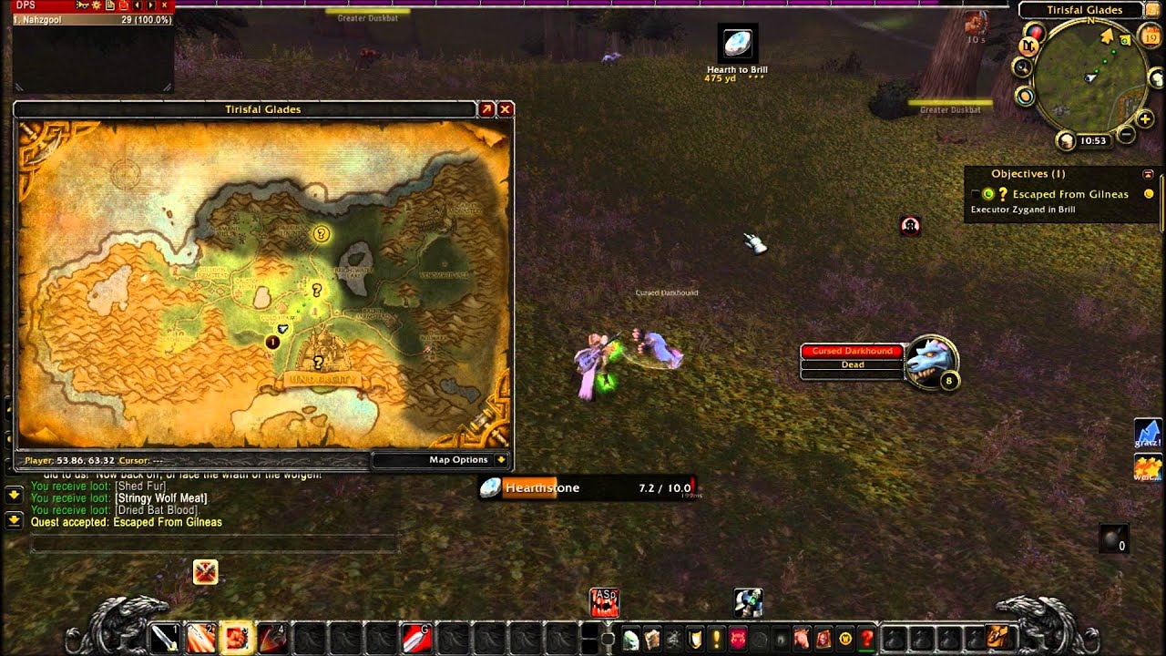 leveling an undead arms warrior---the undead starting zone continued ...