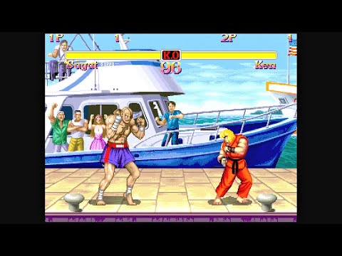 Sagat vs Ken (Hardest AI) - Street Fighter II: The New Challengers