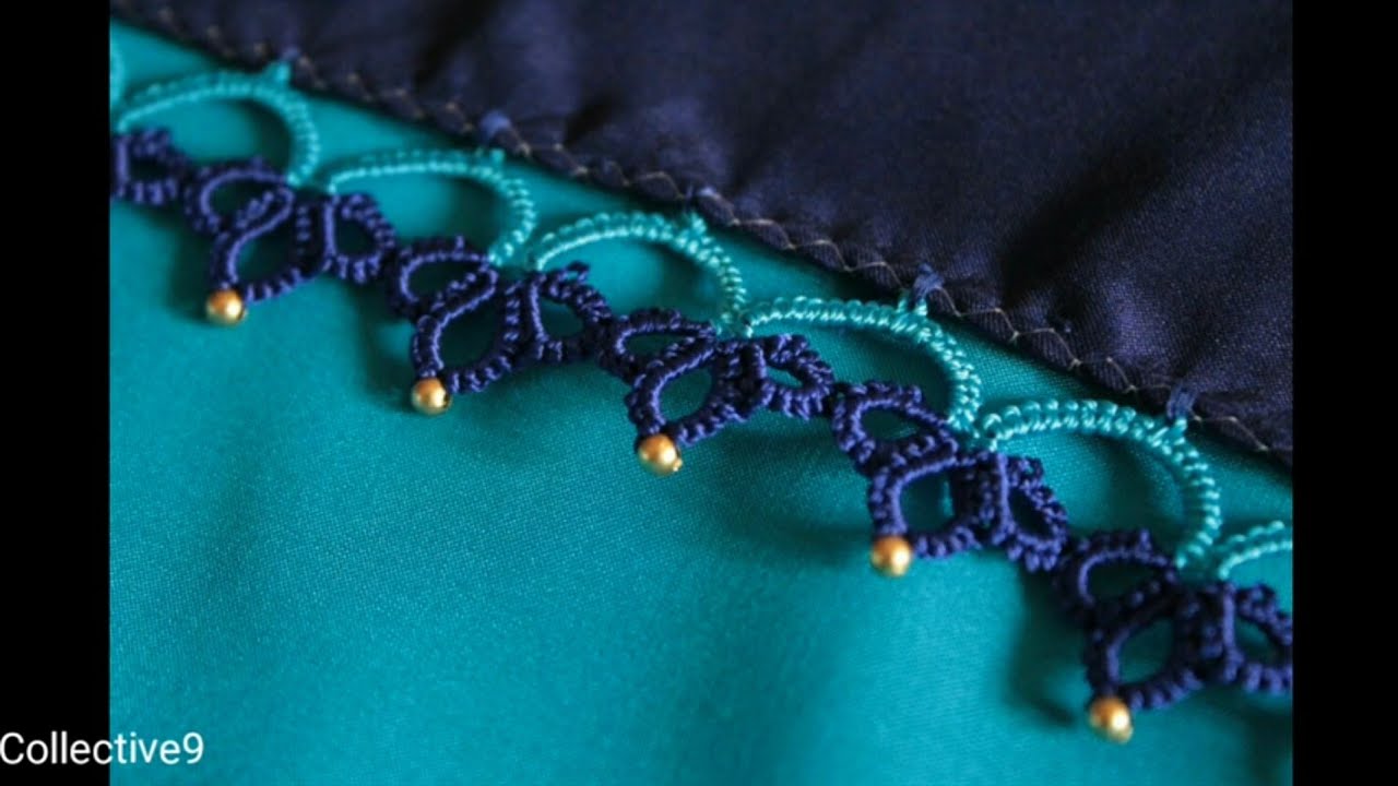 Using Needle tatting basic tutorial part-1#15(kannada version)