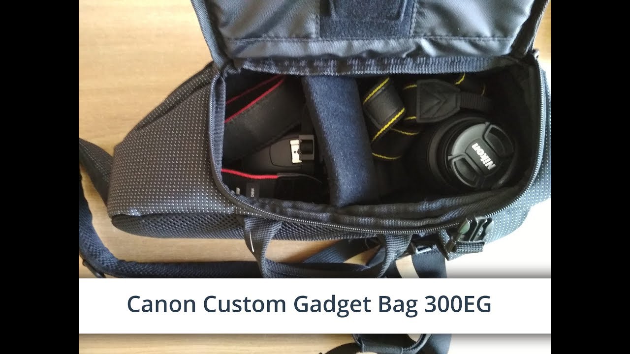 Canon Custom Gadget Bag 300EG 2 DSLR's can it fit two cameras? YouTube