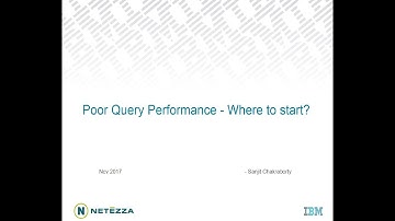 Poor Query Performance - Where to start ?
