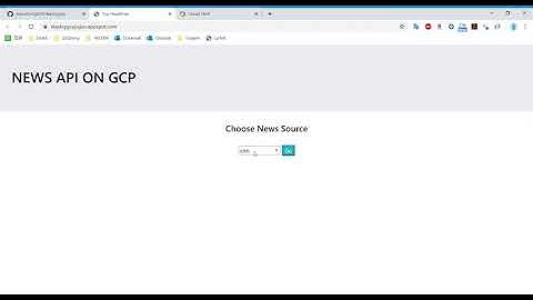 NEWS API Endpoint built by Google App Engine