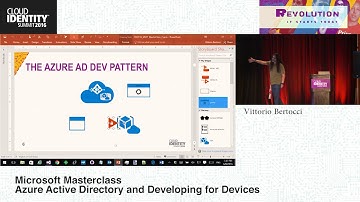 CIS 2016 Wednesday, June 8 Microsoft Masterclass Azure- Vittorio Bertocci