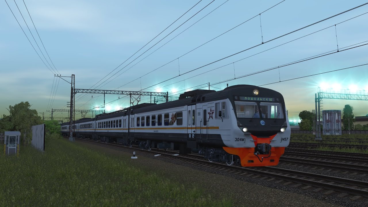 Поездка по Курскому направлении D2 | Trainz Simulator 2019