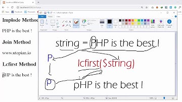 PHP Tutorial #13 String Methods (Implode, Join, Lcfirst, Ltrim and Fprintf )