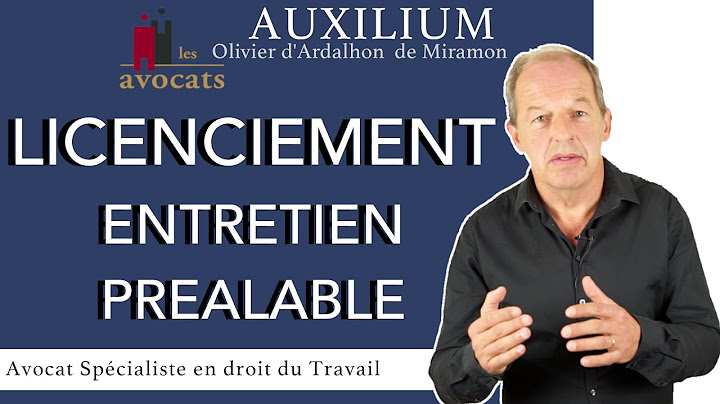 LICENCIEMENT L'entretien préalable