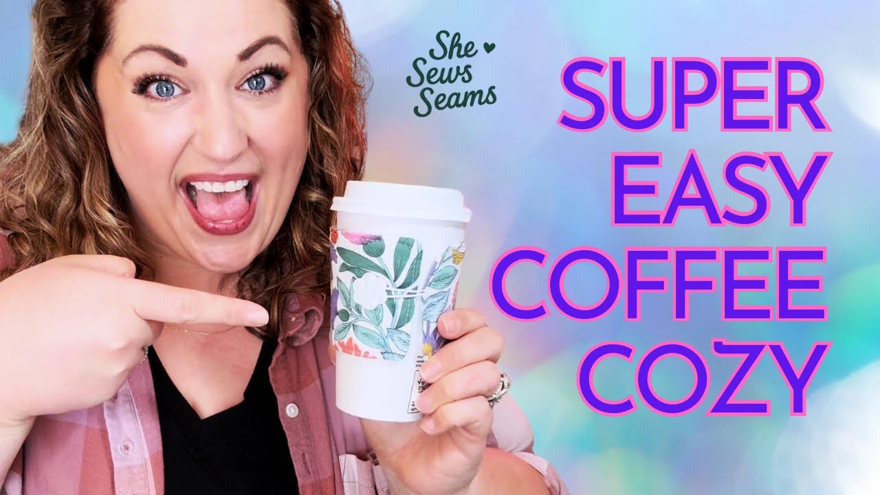 ☕ Чехол для кофейной чашки своими руками — простой проект по шитью для начинающих!