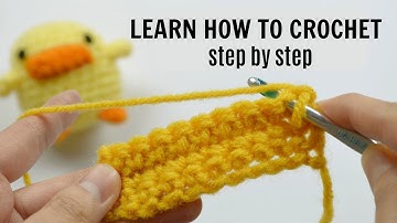 HOW TO CROCHET FOR BEGINNERS - Step by Step