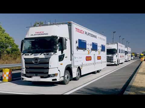 高速道路におけるトラックの後続車無人隊列走行技術を実現しました 走行時の様子 Youtube