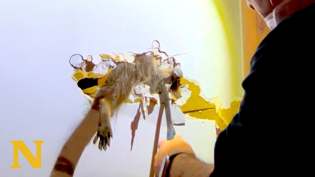 Внутри стены обнаружено загадочное существо 🫣