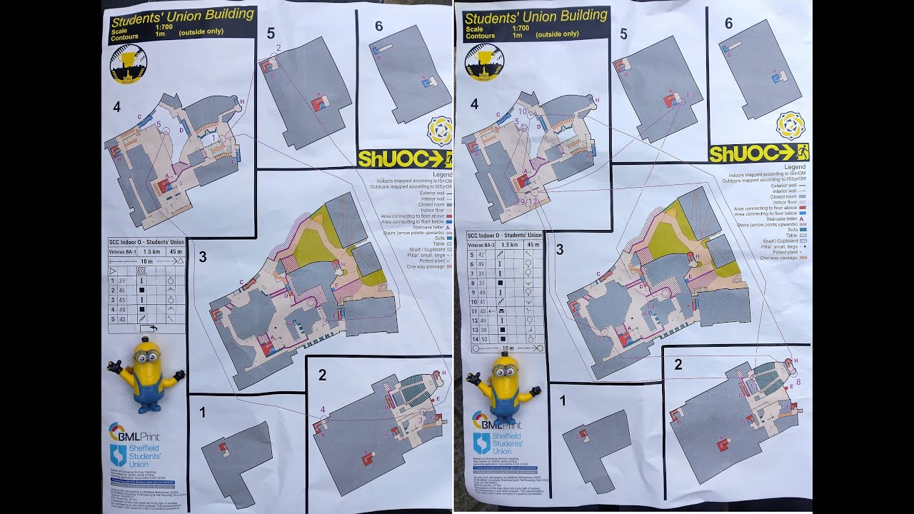 ShUOC Indoor Orienteering at Sheffield University Students Union 13 December 2025