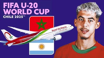 المغرب والأرجنتين | الخطوط الملكية تنقل جماهير المنتخب المغربي لنهائي كأس العالم للشباب 2025 🇲🇦🇦🇷