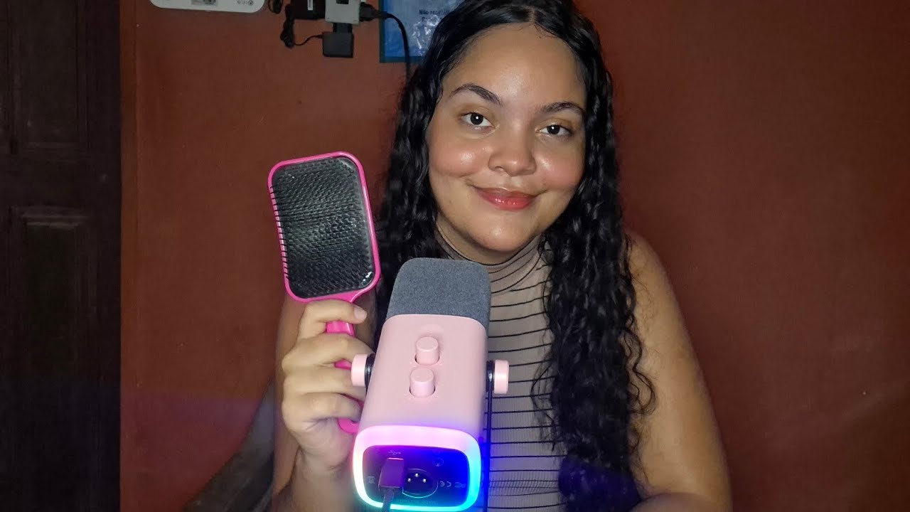ASMR | Escovando Seu Cabelo Delicadamente | Sons de Boca | Caseirinho | Tapping estético