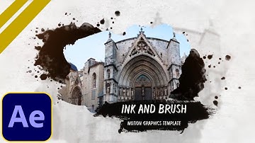 Adobe After Effects  Ink And Brush Slideshow  Tutorial & templates