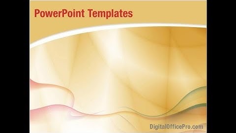 Yellow Waves PowerPoint Template Backgrounds - DigitalOfficePro #02914