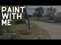 Paint with me in front of an abandoned church