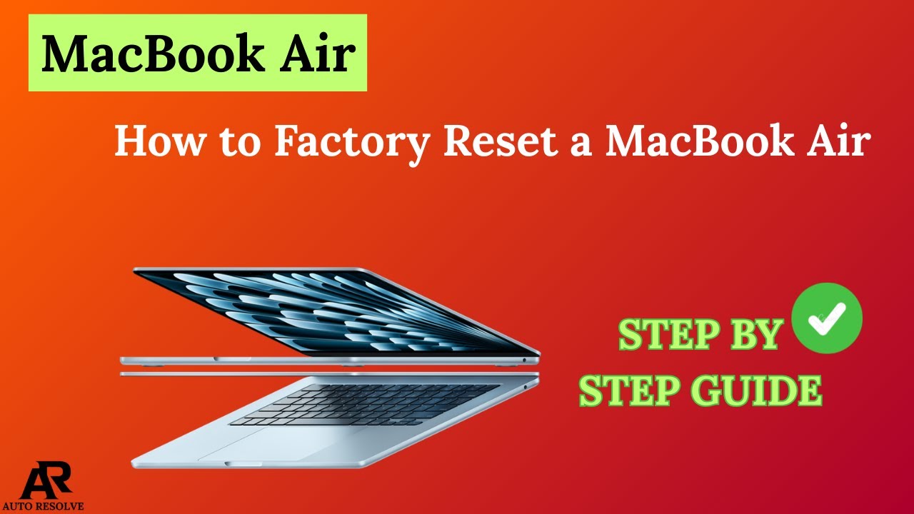 How to Factory Reset a MacBook Air (Step-by-Step) - YouTube