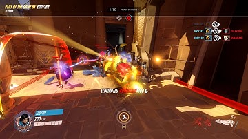Overwatch Pharah Quintuple Kill POTG 4K Ultra Settings