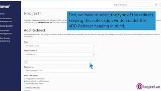 How to Redirect subdomain to an external URL with tasjeel