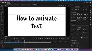 Adobe Animate - How To Animate Text