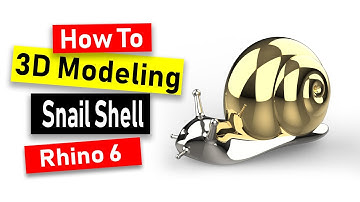 Snail 3D Modeling in Rhino 6 (Part 1) : Jewelry CAD Design Tutorial #105