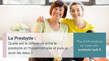 Quelle est la différence entre hypermétrope et presbyte ?