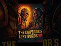 The Emperor’s Last Words to Horus 💔⚔️ #warhammer40k #horusheresy #viral #shorts #emperorofmankind