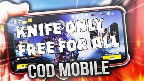Cod Mobile :Knife only free 4 all no death: