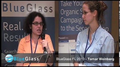 Tamar Weinberg interview BlueGlass FL 2010