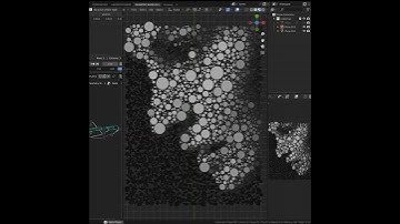 Blender Geometry Nodes Circle Packing #shorts