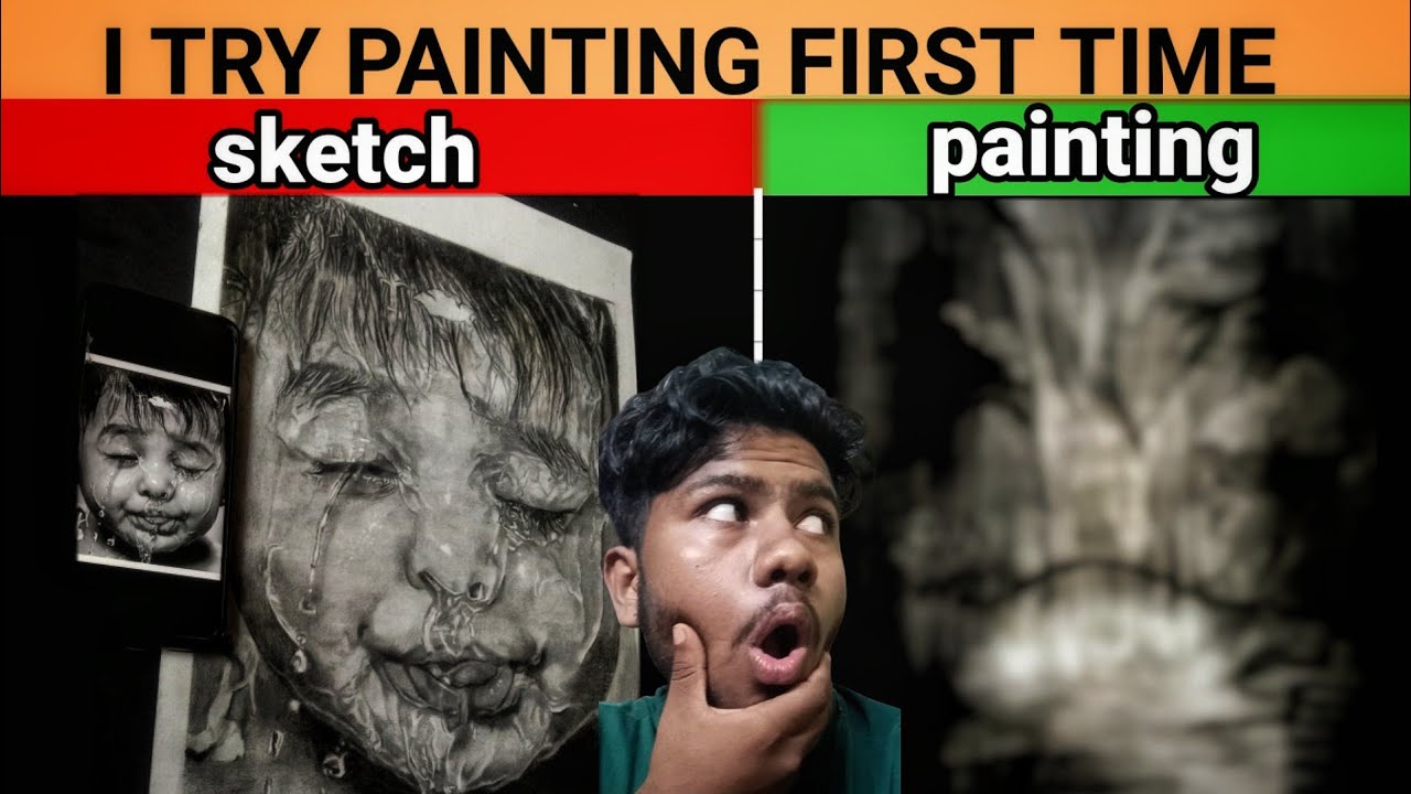 i tried painting FIRST TIME in just 30 minute | most simple and ...