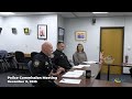 Police Commission Meeting - December 8, 2025