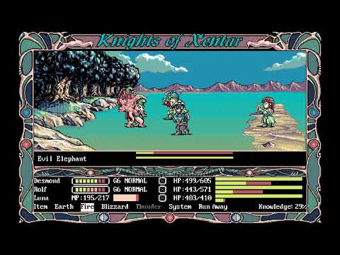 Knights of Xentar - Dragon Knight 3 - gameplay