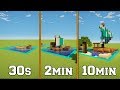 30s VS 2min VS 10min - Boat - Minecraft Timed Build Challenge - Ep.6