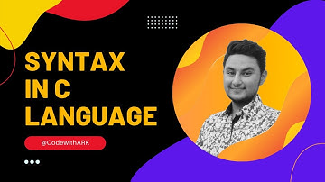 What is Syntax? Basic Syntax in C Language