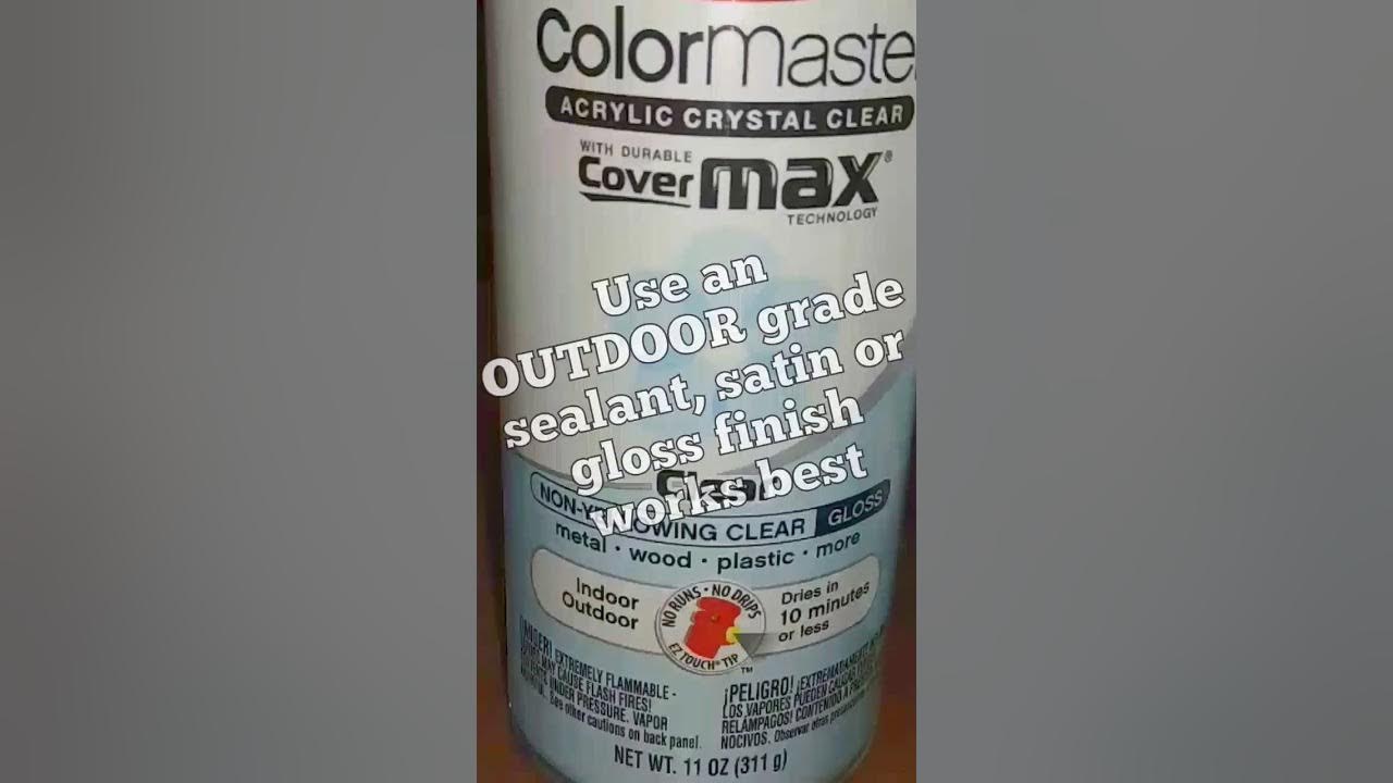 How to Seal Painted Rocks for Outdoor use. Using Krylon Color Master