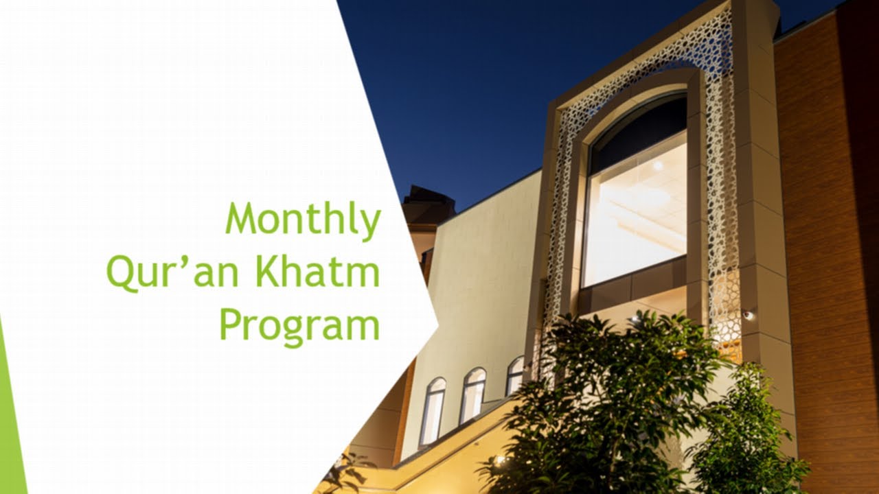 Khatm Monthly Quran Khatm Program - YouTube