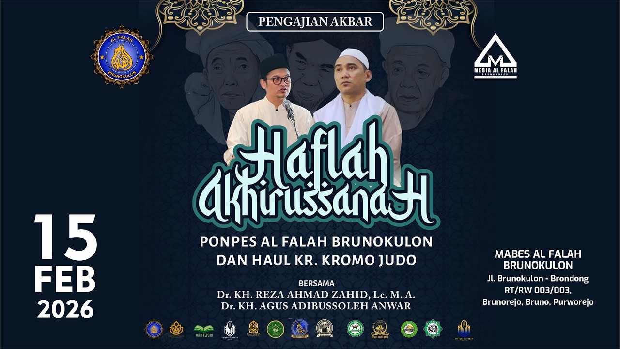 LIVE - Pengajian Akbar Haflah Akhirussanah Ponpes Al Falah Brunokulon