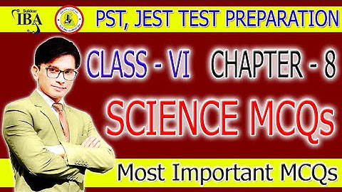 PST JEST Preparation | General Science MCQs Class 6 | Chapter 8 Energy & It