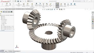 Solidworks tutorial | Bevel gear and pinion mechanism in Solidworks