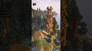 How to Build a Minecraft Watchtower #minecraft #minecraftbuildingtutorial #minecraftideas #medieval