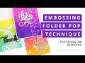 Embossing Folder Pop Technique