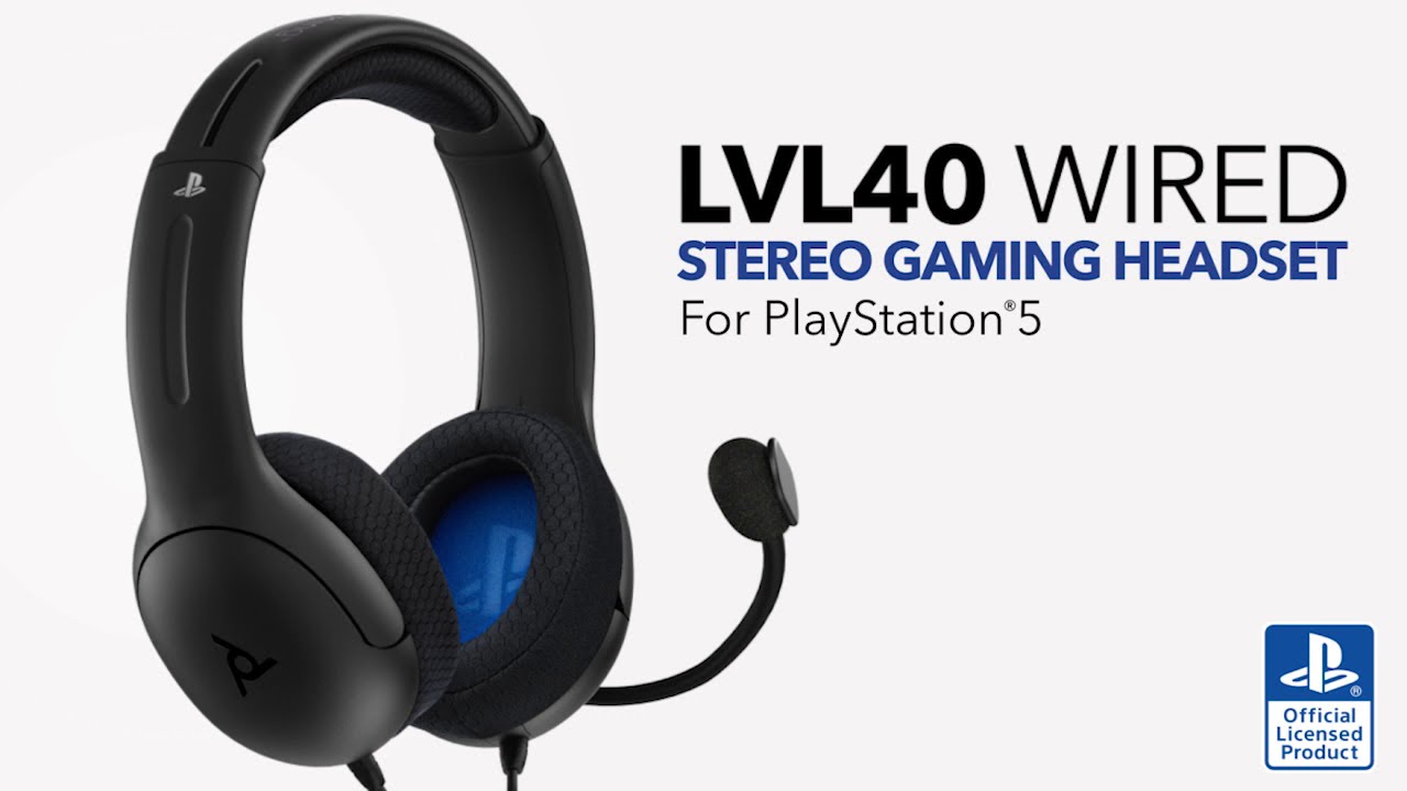 Slušalke PDP PS4, PS5 STEREO HEADSET LVL40 sive – igabiba