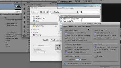 Avid Tutorial - 29 - Import and Export Settings