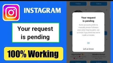 Your request is pending instagram problem solve | Fix your request is pendi..