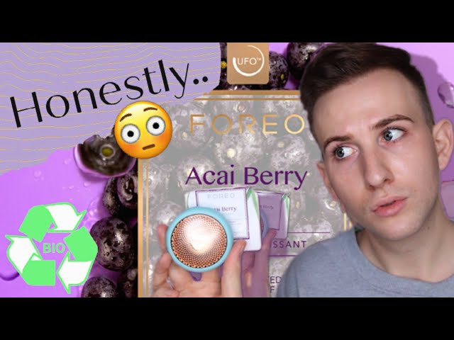 FOREO UFO mask Acai Berry Farm to Face Eco friendly review - YouTube