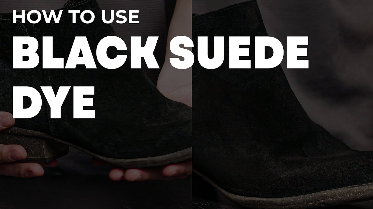 How to use Black Suede Dye with Sponge for Easy Applicaton. 